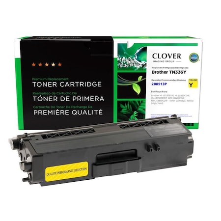 Cig Clover Imaging Remanufactured High Yield Yellow Toner Cartridge for Brother TN336 200913P